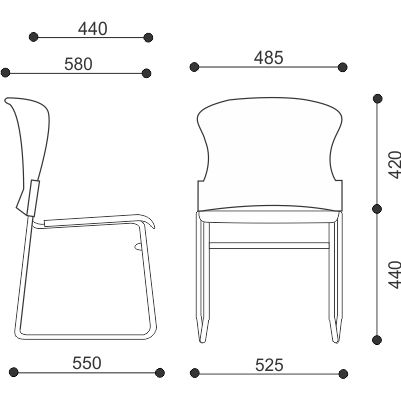 Adam Stackable Multipurpose Chair